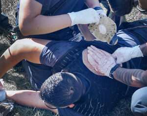 TrueClot Chest Seal Application Trainer uitvoering